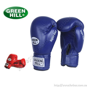 Боксерские перчатки Super Star Green Hill